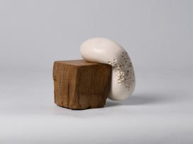 2021 Equilibre - H:13 B:14 T:11 - Gips und Holz