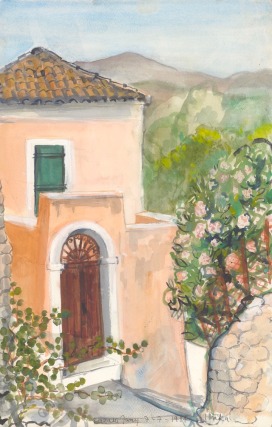 Hydra 1984, Aquarell, 50 x 60 cm