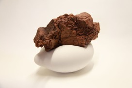 Zeder von Gersau (2014) Gips und Zedernholz (32x38x27 cm)