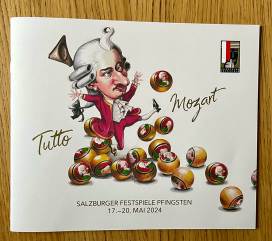&laquo;Illustrationen gesamtes Programmheft Salzburger Festspiele Pfingsten&raquo; 2024 &ndash; Acryl auf Papier erg&auml;nzt mit digitalen Medien